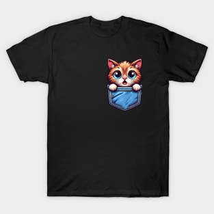 cat pocket T-Shirt